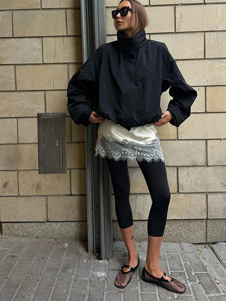 Windbreaker Jacket - Cropped - Lightweight - Casual Jacket - Women's Jacket-Grace Aura