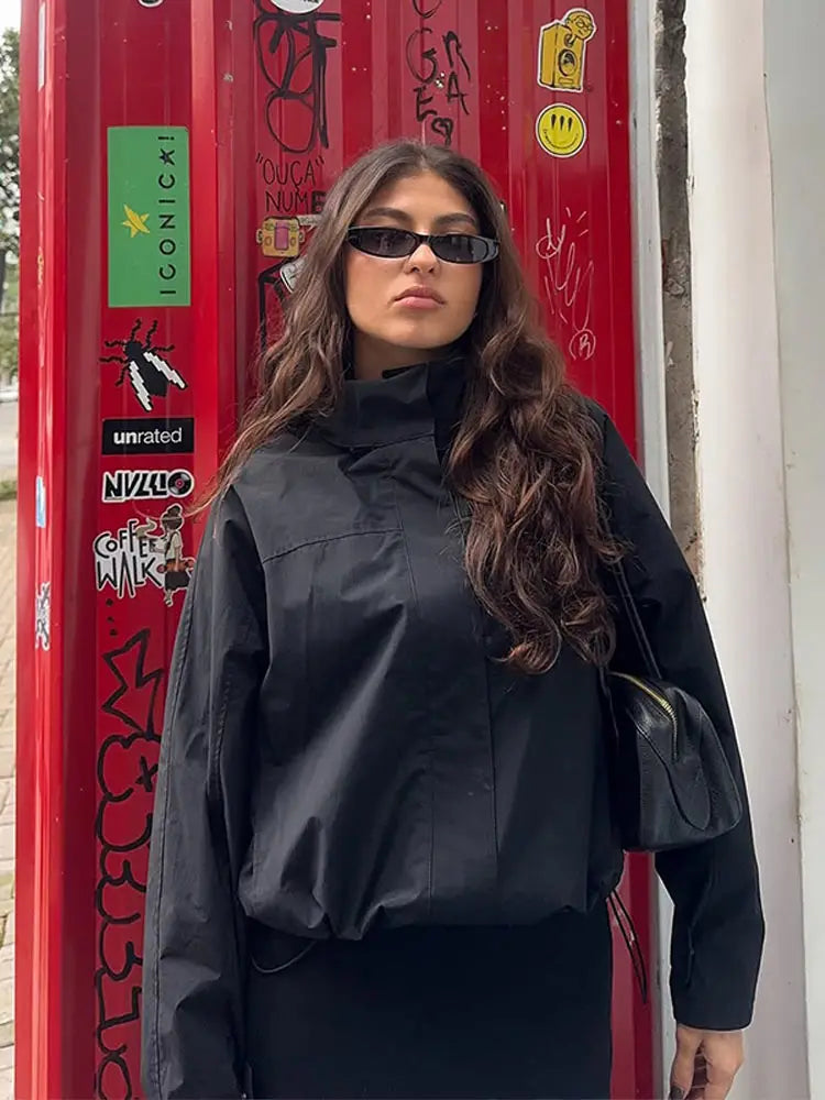 Windbreaker Jacket - Cropped - Lightweight - Casual Jacket - Women's Jacket-Grace Aura