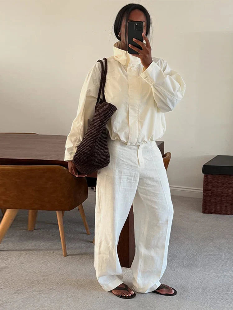 Windbreaker Jacket - Cropped - Lightweight - Casual Jacket - Women's Jacket-Grace Aura