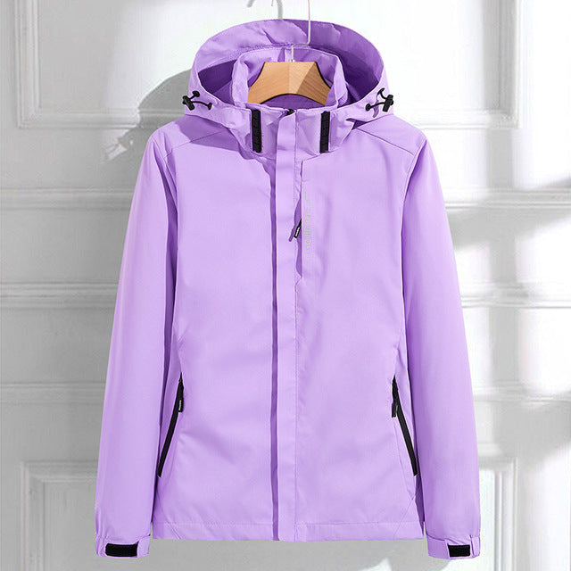 Windbreaker Jacket - Hooded - Outdoor - Waterproof Jacket - Women's Jacket-Grace Aura