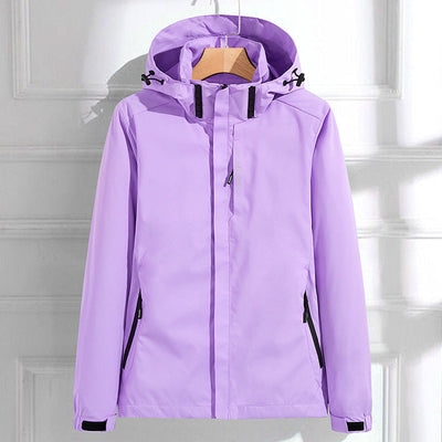 Windbreaker Jacket - Hooded - Outdoor - Waterproof Jacket - Women's Jacket-Grace Aura