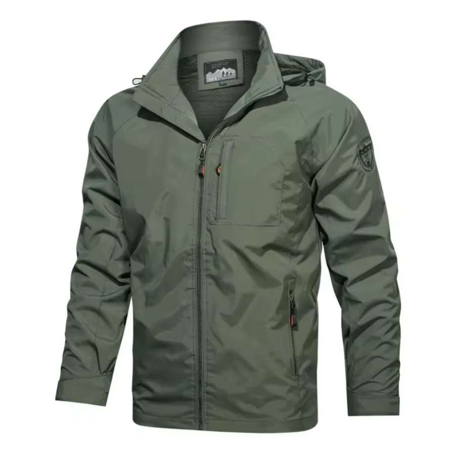 Windbreaker Jacket - Men's Hooded Waterproof Outdoor Jacket -Grace Aura