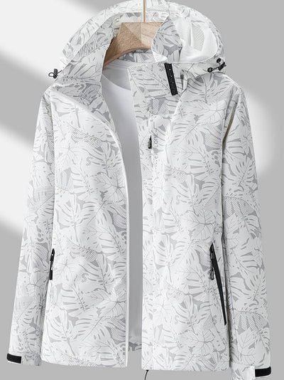 Windbreaker Jacket - Women's Hooded Waterproof Hiking Jacket-Grace Aura
