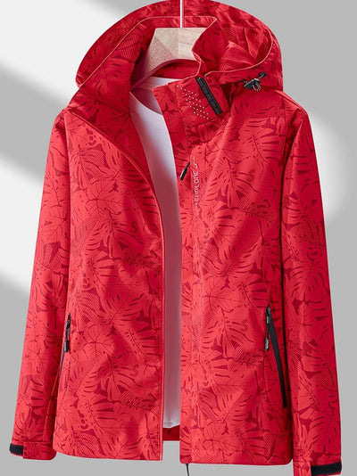 Windbreaker Jacket - Women's Hooded Waterproof Hiking Jacket-Grace Aura