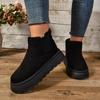 Winter Boots | Ankle | Slip-On | Fur Lined Boots | Women's Boots-Grace Aura
