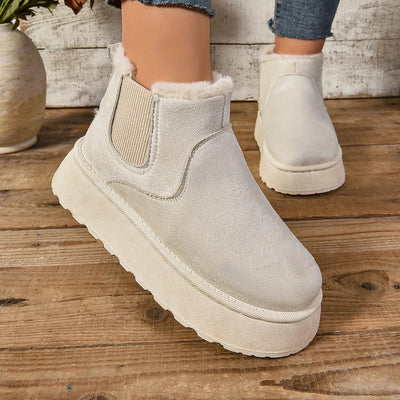 Winter Boots | Ankle | Slip-On | Fur Lined Boots | Women's Boots-Grace Aura