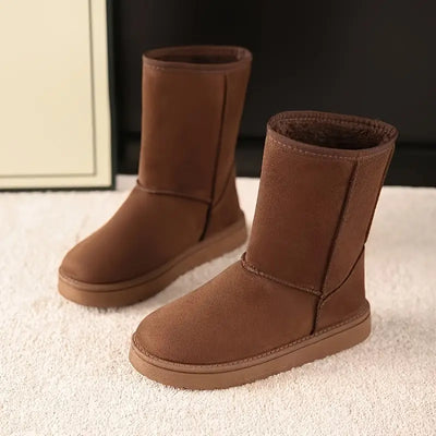 Winter Boots - Mid Calf - Fleece Lined - Snow Boots - Women's Boots-Grace Aura