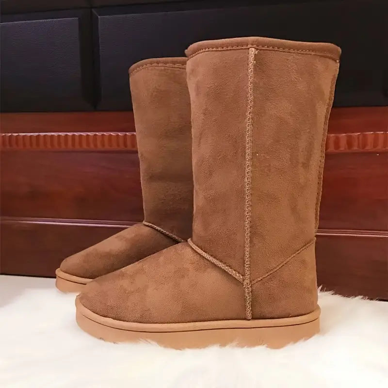 Winter Boots - Mid Calf - Fleece Lined - Snow Boots - Women's Boots-Grace Aura