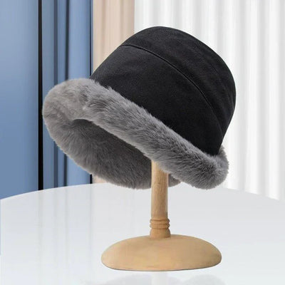 Winter Bucket Hat - Women's Warm Fleece Lined Winter Hat-Grace Aura