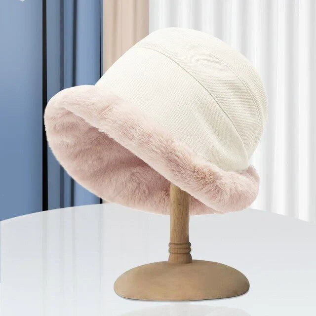 Winter Bucket Hat - Women's Warm Fleece Lined Winter Hat-Grace Aura
