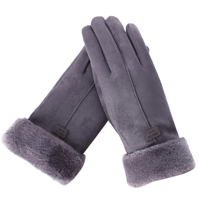 Winter Gloves - Warm - Fur Lined - TouchScreen Gloves - Women's Gloves-Grace Aura