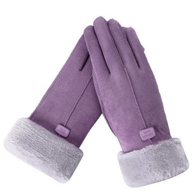 Winter Gloves - Warm - Fur Lined - TouchScreen Gloves - Women's Gloves-Grace Aura