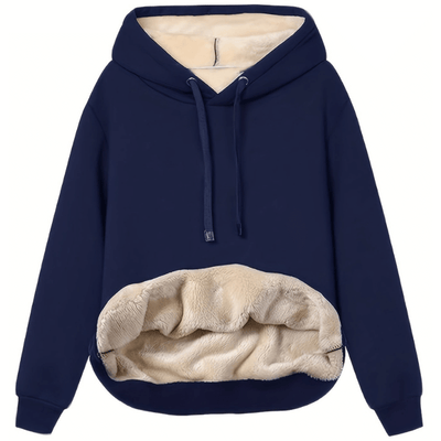 Winter Hoodie - Warm - Loose Fit - Sherpa Fleece Hoodie - Pullover Hoodie-Grace Aura