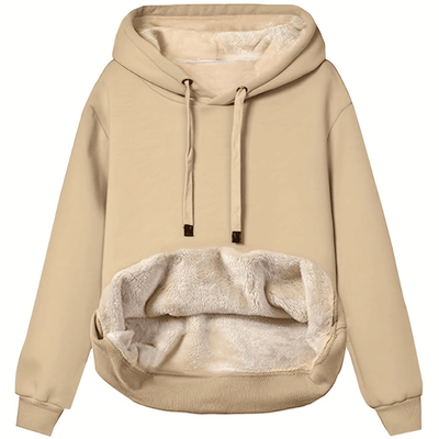 Winter Hoodie - Warm - Loose Fit - Sherpa Fleece Hoodie - Pullover Hoodie-Grace Aura