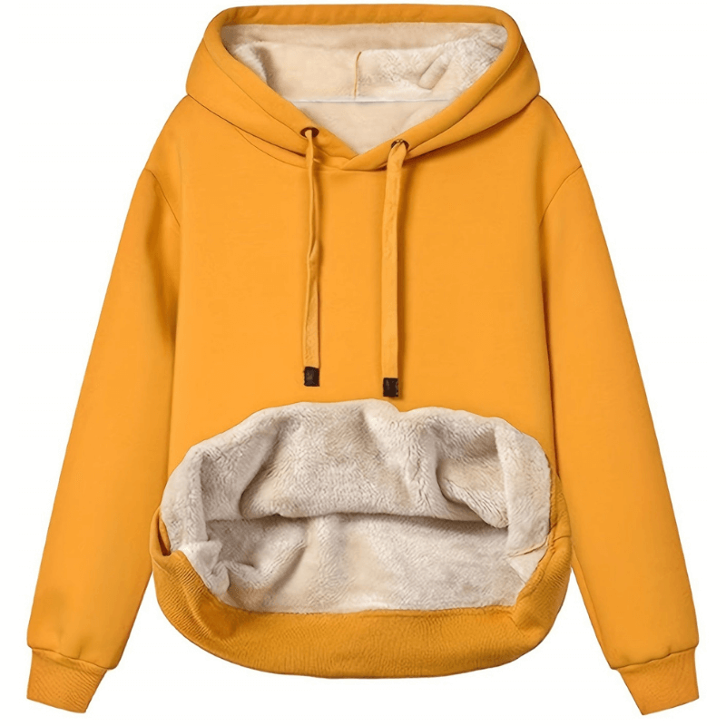 Winter Hoodie - Warm - Loose Fit - Sherpa Fleece Hoodie - Pullover Hoodie-Grace Aura