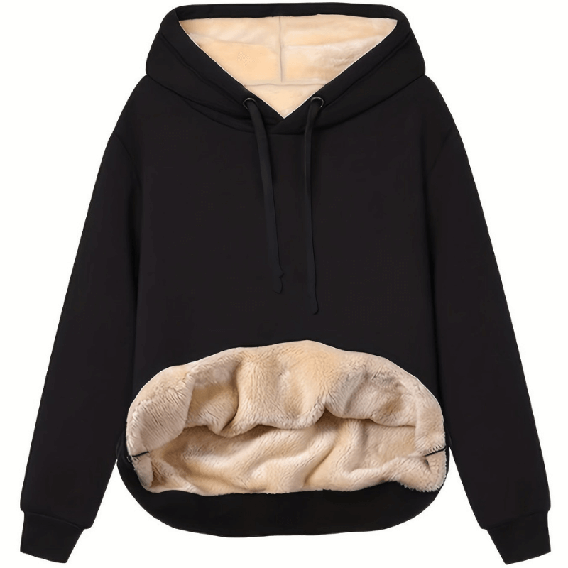 Winter Hoodie - Warm - Loose Fit - Sherpa Fleece Hoodie - Pullover Hoodie-Grace Aura