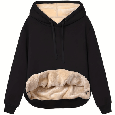 Winter Hoodie - Warm - Loose Fit - Sherpa Fleece Hoodie - Pullover Hoodie-Grace Aura