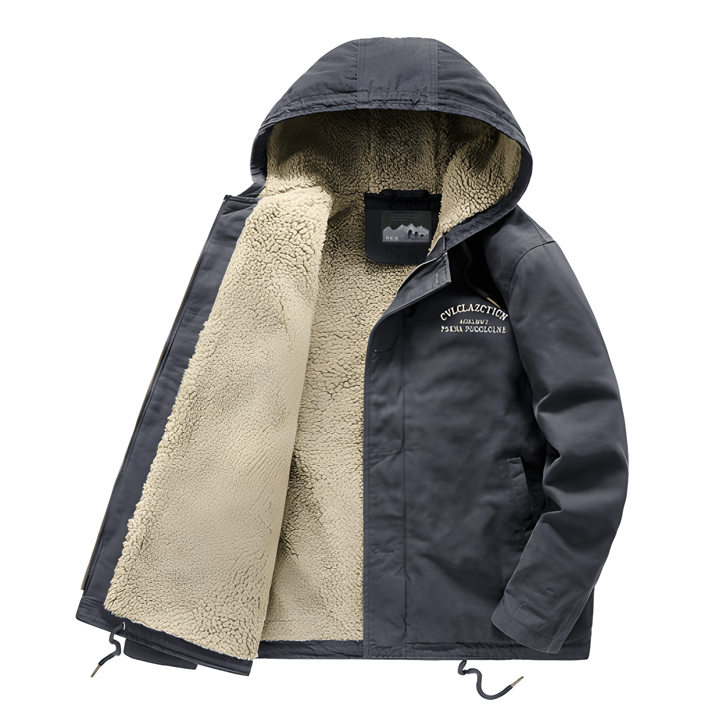 Winter Jacket | Hooded | Fleece Lined | Snow Jacket | Men's Winter Coat-Grace Aura