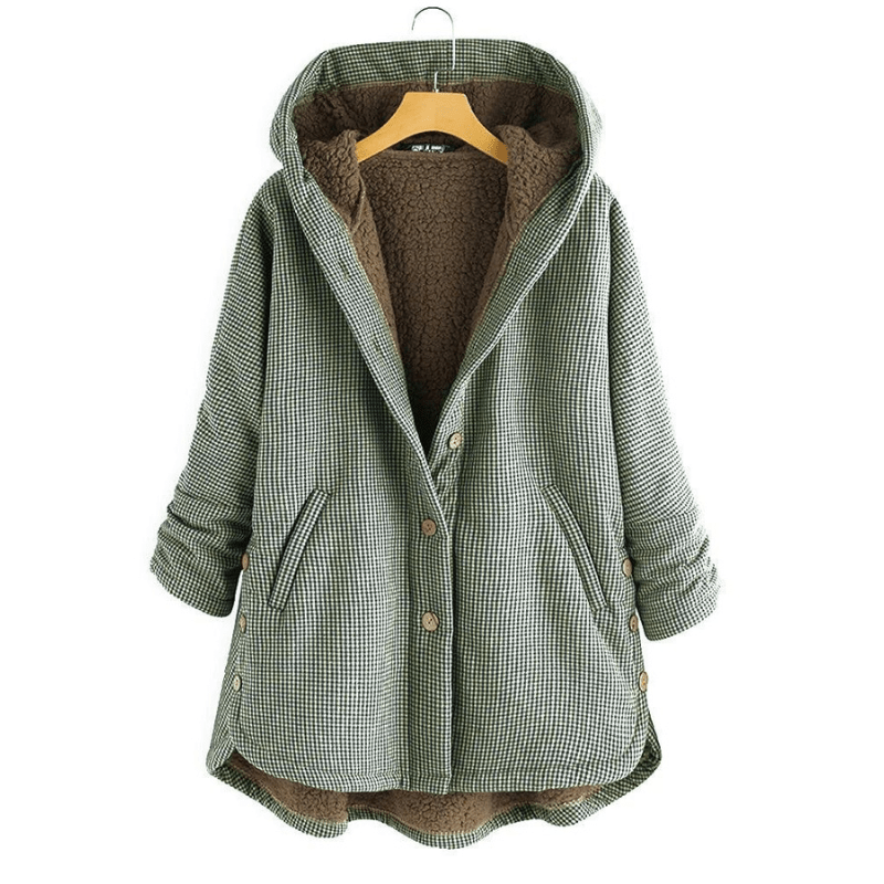 Winter Jacket | Hooded | Oversized | Sherpa Lined Jacket | Women's Winter Coat-Grace Aura
