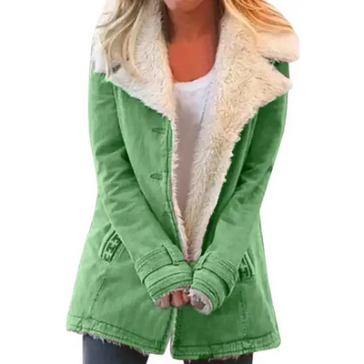 Winter Jacket - Women's Casual Warm Fur Lined Winter Coat-Grace Aura