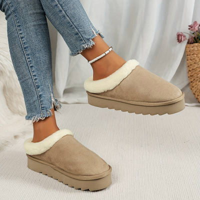 Winter Slippers - Furry - Slip-On - Indoor Slippers - House Slippers-Grace Aura