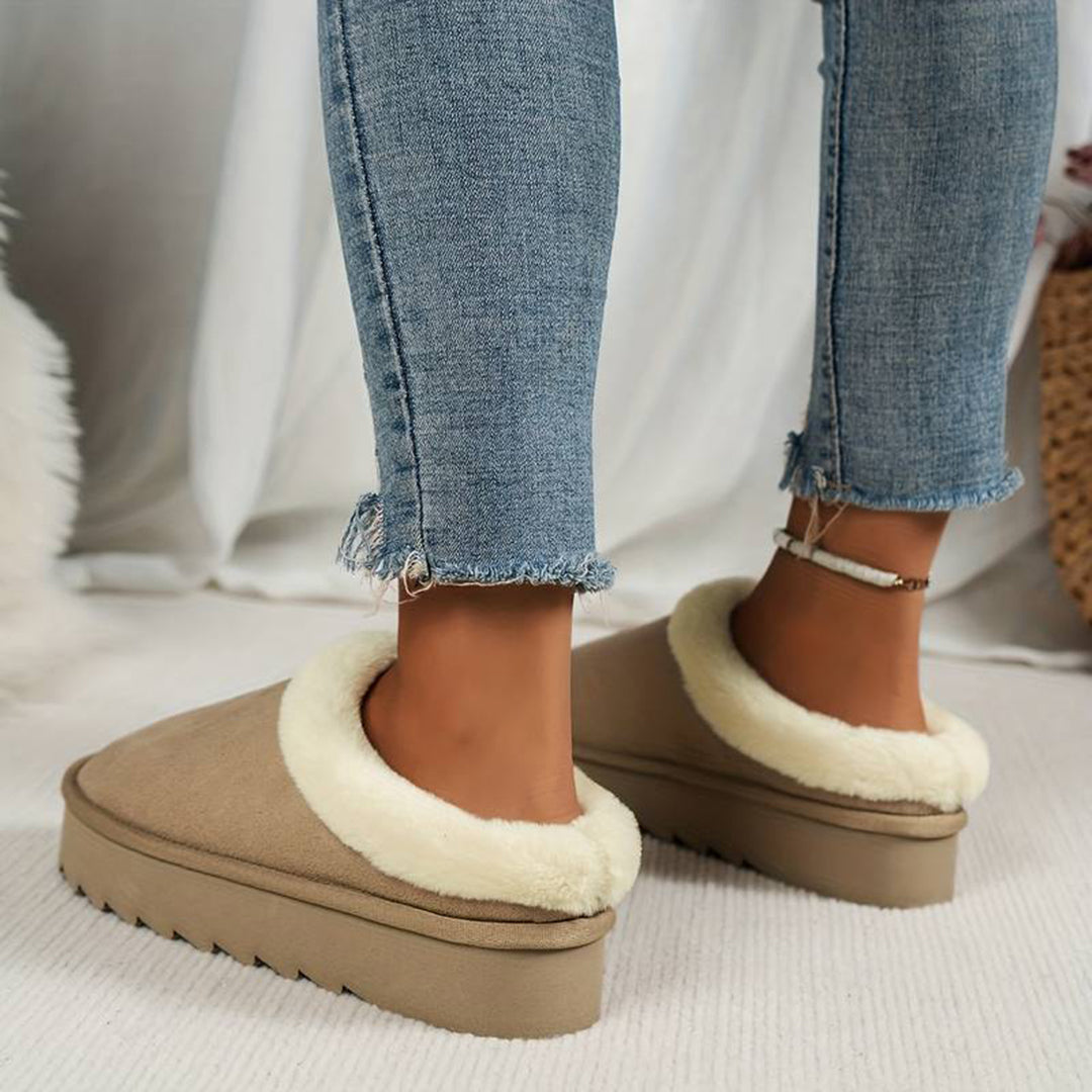 Winter Slippers - Furry - Slip-On - Indoor Slippers - House Slippers-Grace Aura