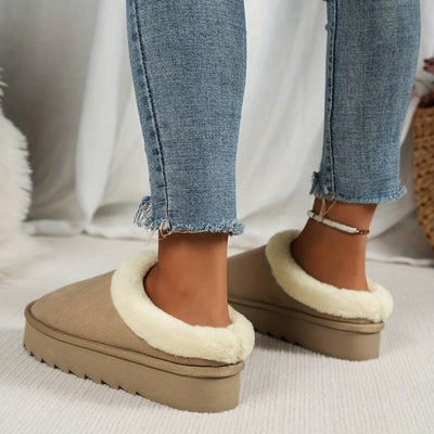Winter Slippers - Furry - Slip-On - Indoor Slippers - House Slippers-Grace Aura