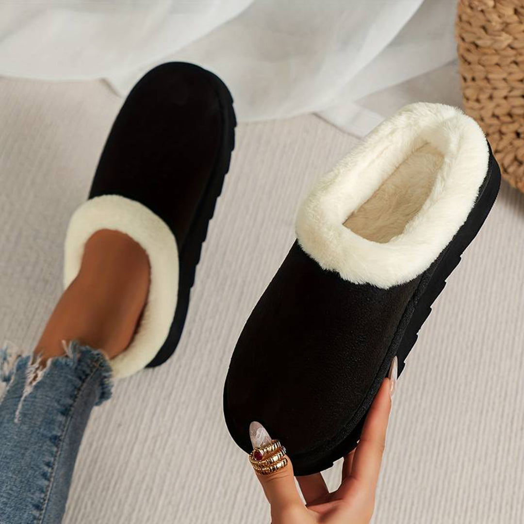 Winter Slippers - Furry - Slip-On - Indoor Slippers - House Slippers-Grace Aura