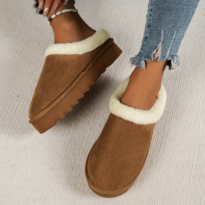 Winter Slippers - Furry - Slip-On - Indoor Slippers - House Slippers-Grace Aura