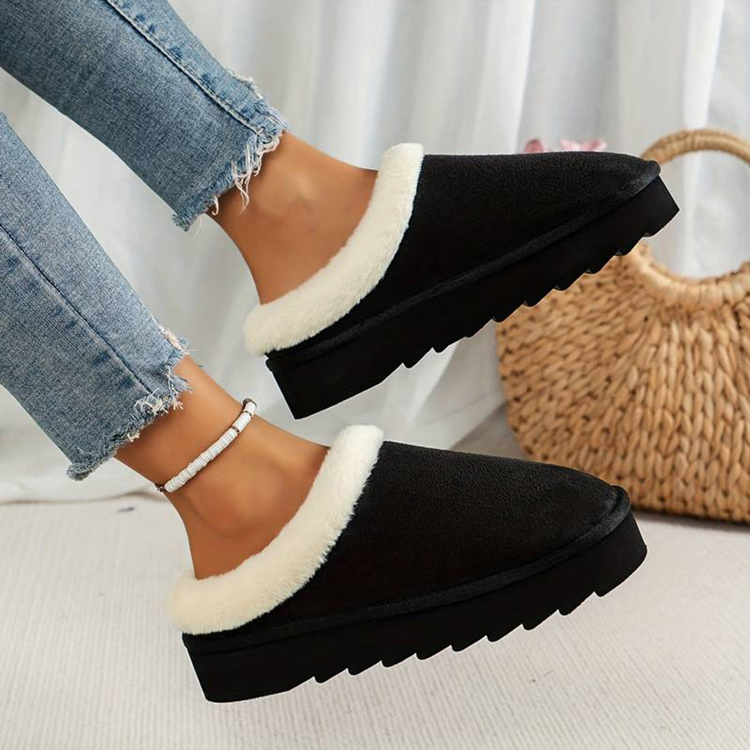 Winter Slippers - Furry - Slip-On - Indoor Slippers - House Slippers-Grace Aura