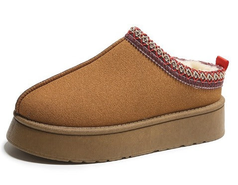 Winter Slippers | Warm | Fur Lined | Platform Slippers | Women's Shoes-Grace Aura