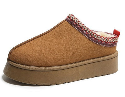 Winter Slippers | Warm | Fur Lined | Platform Slippers | Women's Shoes-Grace Aura