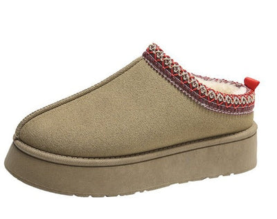 Winter Slippers | Warm | Fur Lined | Platform Slippers | Women's Shoes-Grace Aura