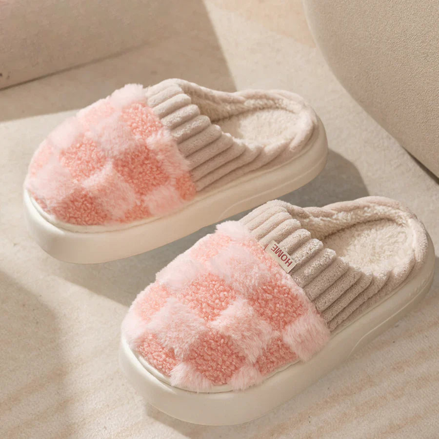 Winter Slippers - Women's Soft Warm Slip-On House Slippers-Grace Aura