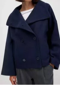 Winter Trench Coat | Short | Oversized | Wool Trench Coat | Women's Jacket-Grace Aura