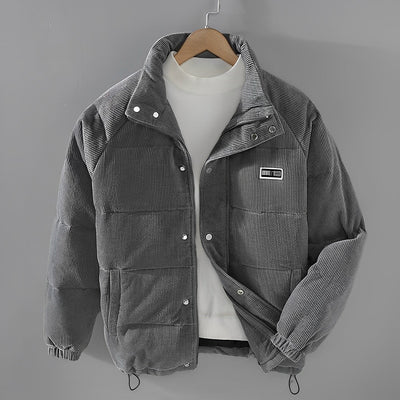 Winter jacket - Corduroy - Zip-Up - Puffer jacket - Winter jackets for men-Grace Aura