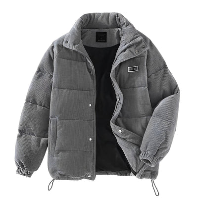 Winter jacket - Corduroy - Zip-Up - Puffer jacket - Winter jackets for men-Grace Aura