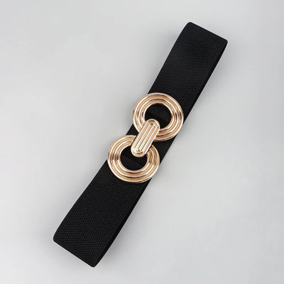 Women's Belt - Stretch - Gold Buckle - Elastic Belt - Waist Belt-Grace Aura