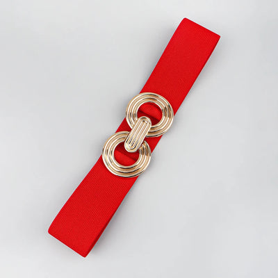 Women's Belt - Stretch - Gold Buckle - Elastic Belt - Waist Belt-Grace Aura