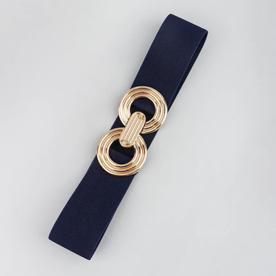 Women's Belt - Stretch - Gold Buckle - Elastic Belt - Waist Belt-Grace Aura
