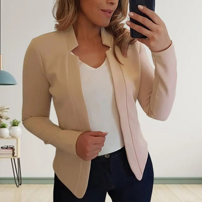 Women's Blazer - Formal Open-Front Cardigan Blazer Jacket-Grace Aura