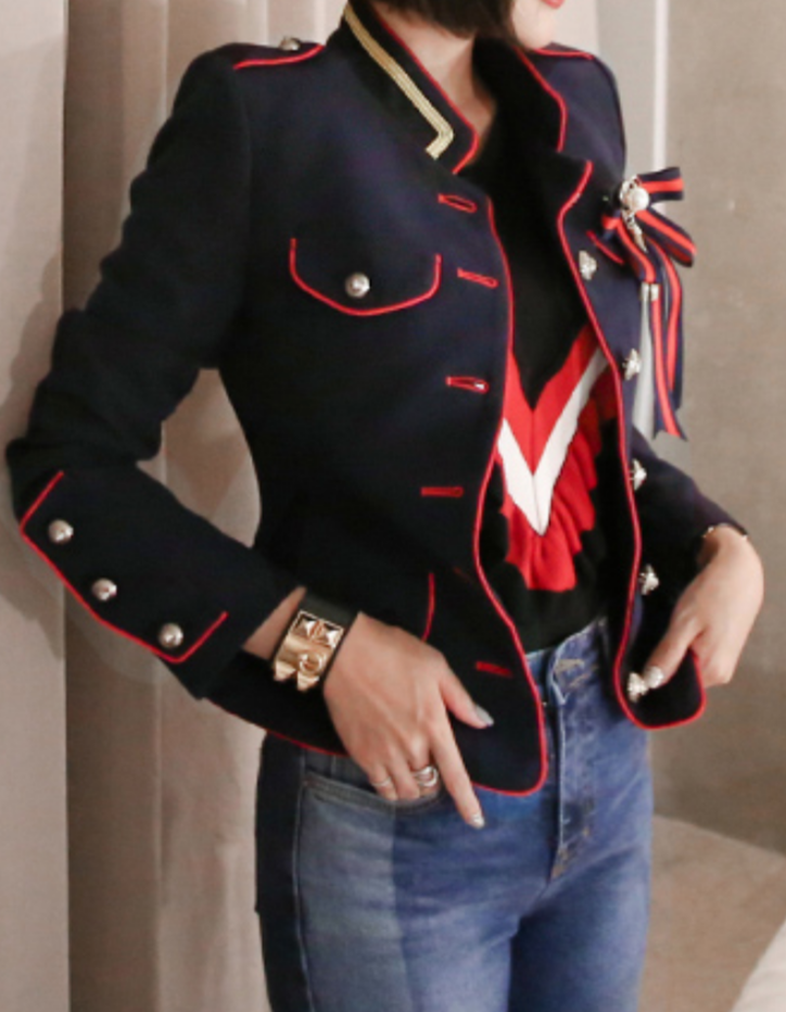 Women's Blazer - Single Breasted - Breast Pockets - Slim Fit Blazer - Blazer Jacket-Grace Aura