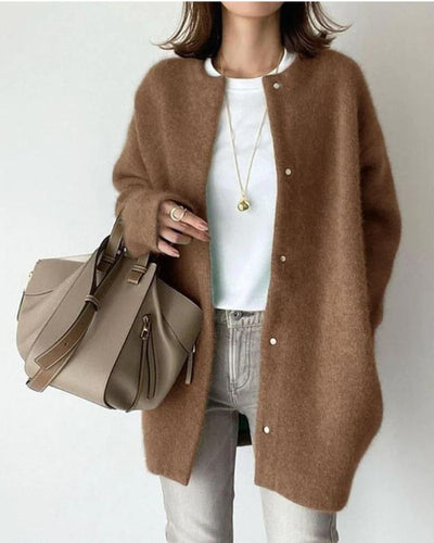 Women's Coatigan | Oversized | Button-Up | Knit Cardigan | Women's Cardigan -Grace Aura