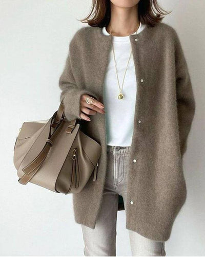 Women's Coatigan | Oversized | Button-Up | Knit Cardigan | Women's Cardigan -Grace Aura