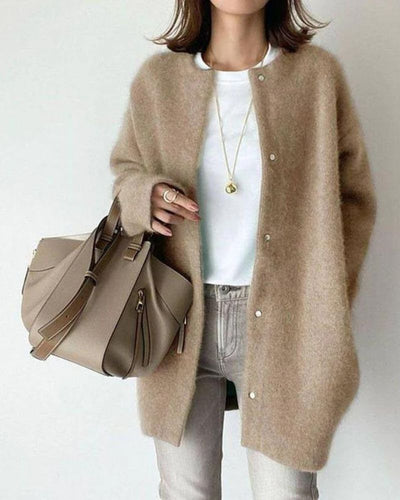 Women's Coatigan | Oversized | Button-Up | Knit Cardigan | Women's Cardigan -Grace Aura