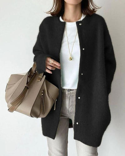 Women's Coatigan | Oversized | Button-Up | Knit Cardigan | Women's Cardigan -Grace Aura