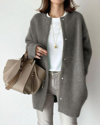 Women's Coatigan | Oversized | Button-Up | Knit Cardigan | Women's Cardigan -Grace Aura