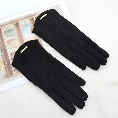 Women's Gloves - Warm - Suede - Touchscreen Gloves - Winter Gloves-Grace Aura