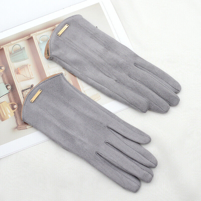 Women's Gloves - Warm - Suede - Touchscreen Gloves - Winter Gloves-Grace Aura