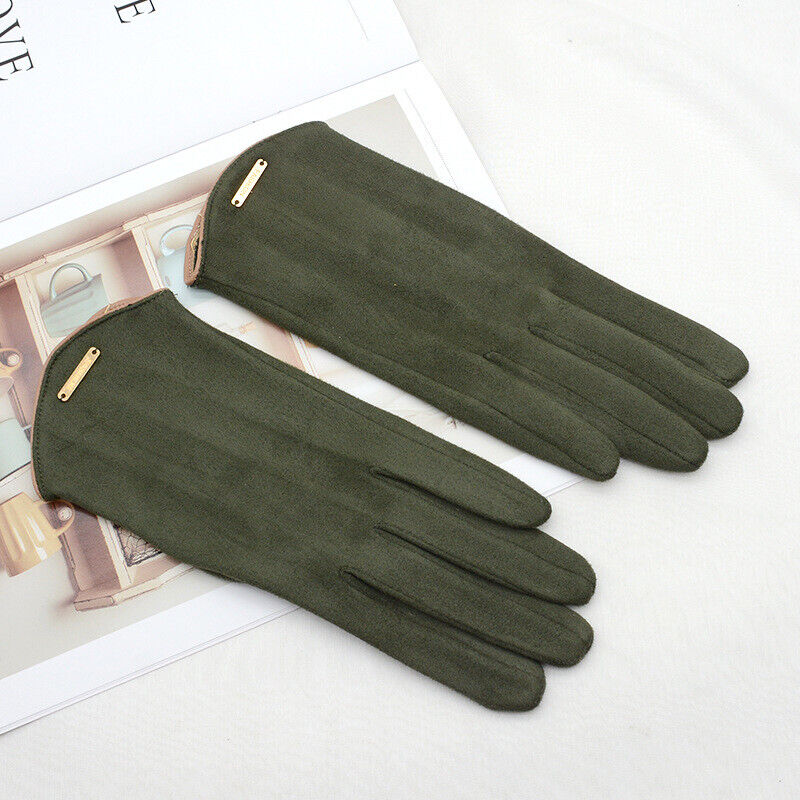Women's Gloves - Warm - Suede - Touchscreen Gloves - Winter Gloves-Grace Aura